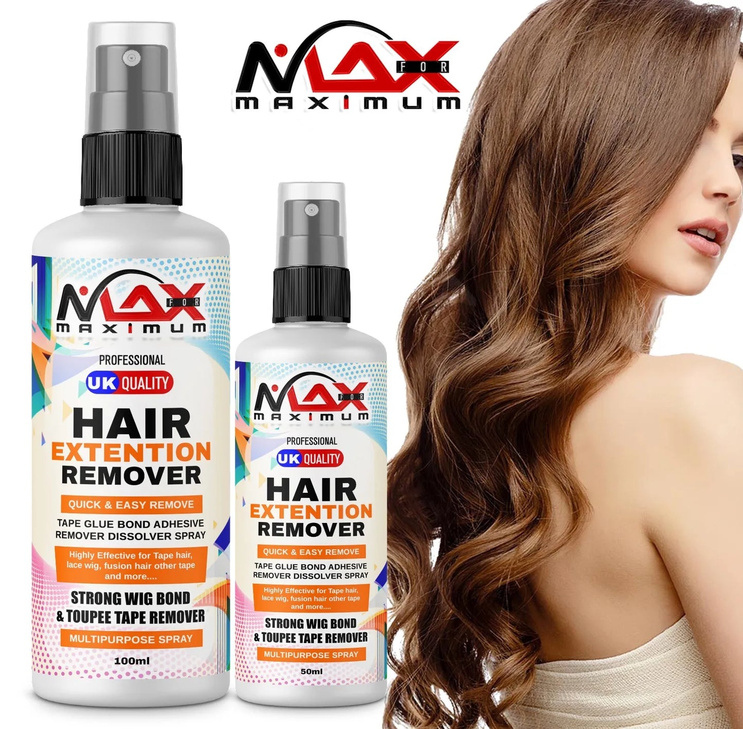 Hair Extension Lace Remover Tape Glue Bond Adhesive Remover Dissolver Spray UK