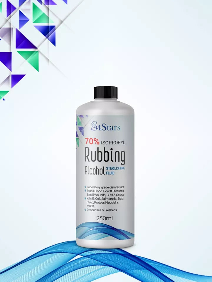 S4STARS 70% RUBBING ALCOHOL FOR LABORATORY PURPOSES AND SANITIZATION PROCEDURES
