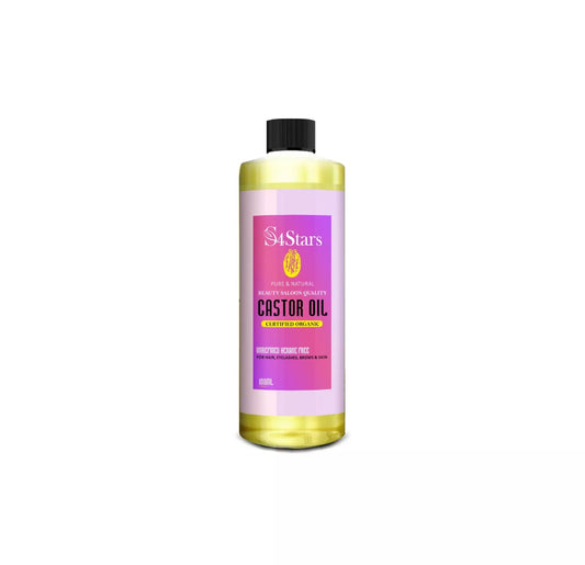 S4STARS 100% PURE CASTOR OIL FOR MULTI BENEFICIAL FUNCTIONS & RMEDIES 100ML UK