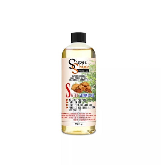 SUPER SHINE SWEET ALMOND OIL FOR HEALTHY SKIN AND HAIRS 100ML CAP FAST DELIVERY