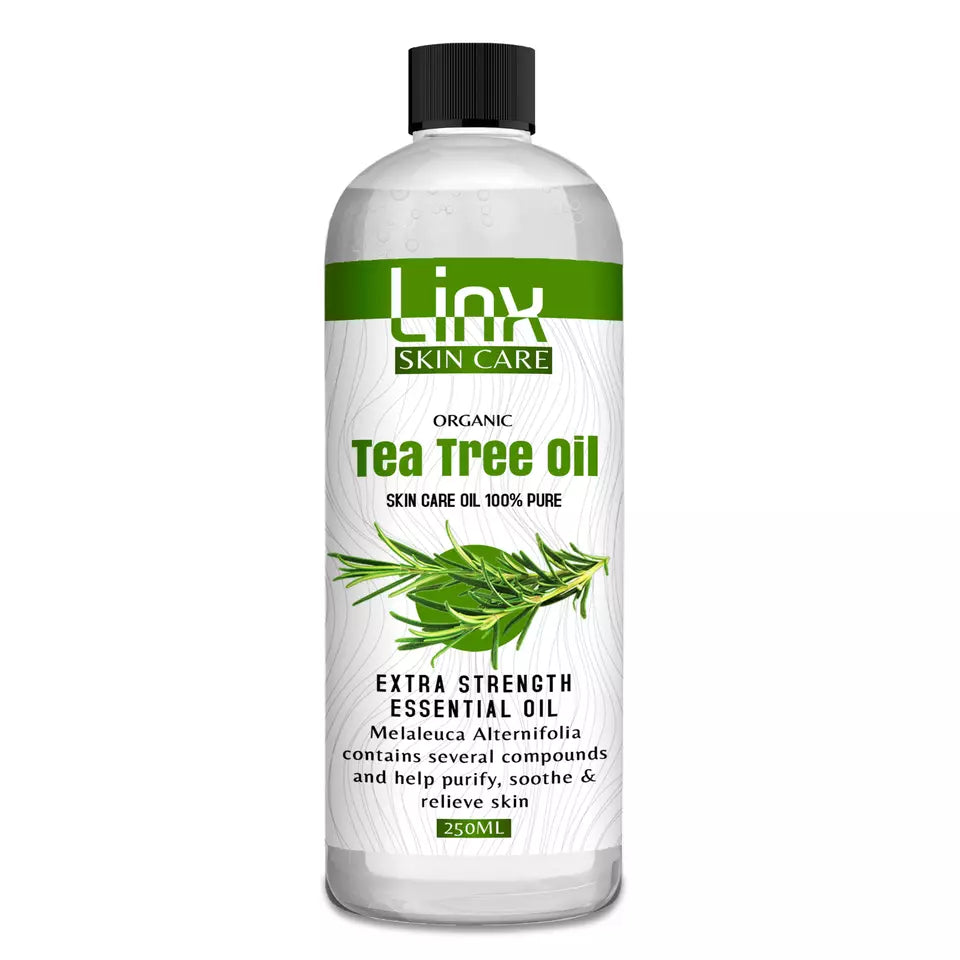 LINX TEA TREE OIL,PURE ESSENTIAL OIL,ANTI BACTERIAL &ANTI FUNGAL 250ML UK