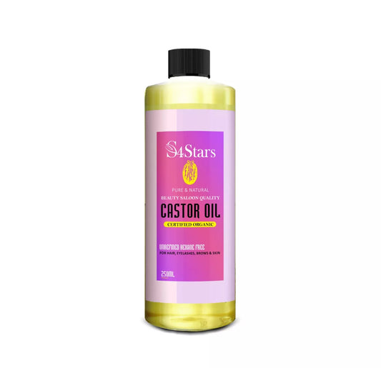 S4STARS 100% PURE CASTOR OIL FOR MULTI BENEFICIAL FUNCTIONS & RMEDIES 250ML UK