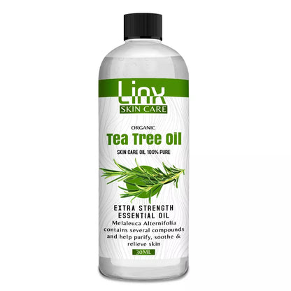 LINX TEA TREE OIL 100% PURE ORGANIC WITH MULTI FUNCTION BENEFITS AND REMEDIES UK