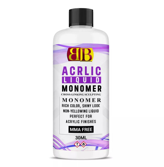 ACRYLIC LIQUID MONOMER FOR ALL TYPE OF NAILS & PERFECT FINISHING 30ML UK