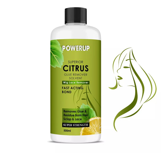 POWERUP CITRUS HAIR LACE REMOVER WITH FAST ACTIVE BOND 500ML CAP UK