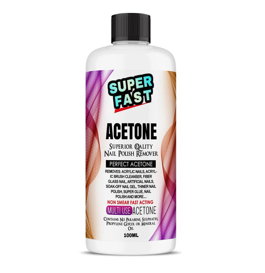 Super Fast Acetone 100% Pure Nail Polish Remover UK Fast Delivery 100ML