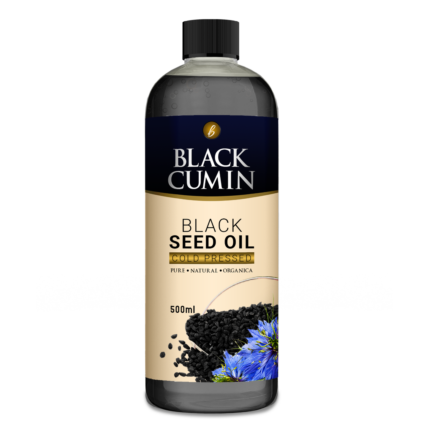 Extra Strong Black Seed Oil 100% cold-pressed /Black Cumin- 500ml