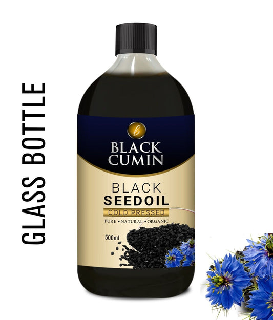 Extra Strong Black Seed Oil 100% cold-pressed /Black Cumin-GLASS BOTTLE 500ml