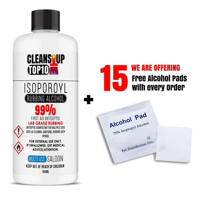 Clean Up 99% Rubbing Alcohol Antiseptic Disinfectant with free Alcohol Pad