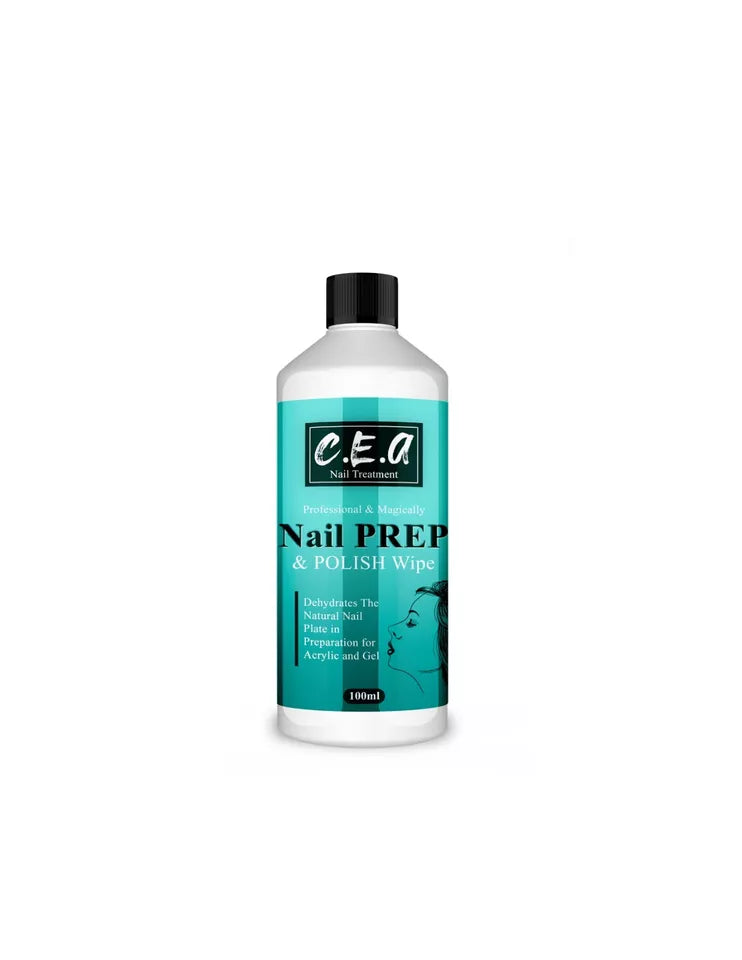 C.E.A NAIL PREP AND WIPE FOR GLOSSY NAILS AND RESIDUE REMOVER 100 ML