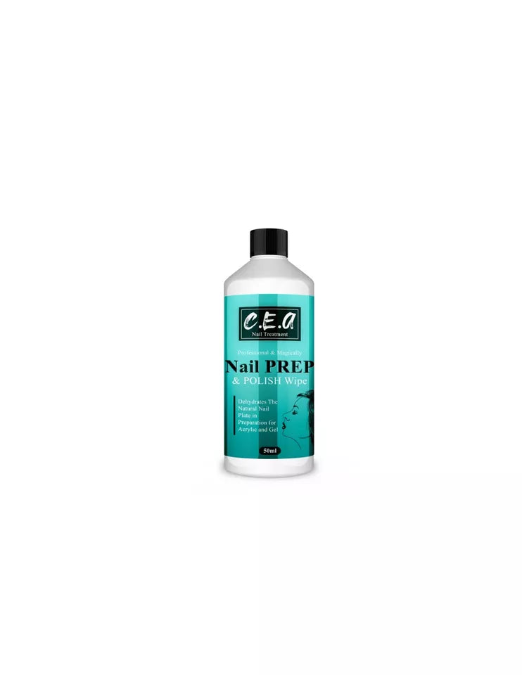 C.E.A NAIL PREP AND WIPE FOR GLOSSY NAILS AND RESIDUE REMOVER 50 ML