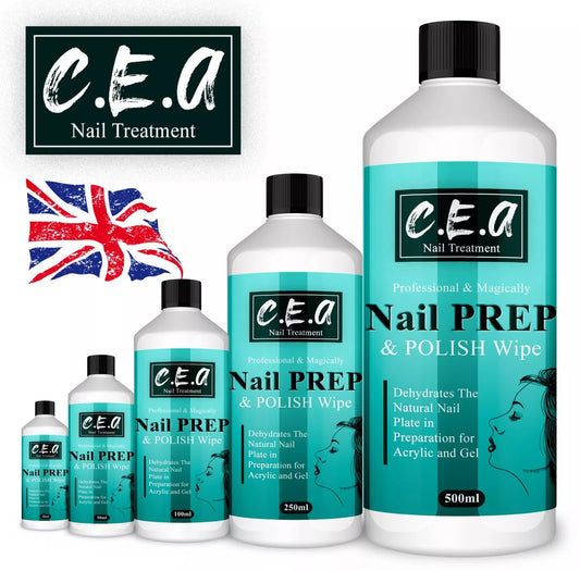 C.E.A NAIL PREP AND WIPE FOR GLOSSY NAILS AND RESIDUE REMOVER FAST DELIVERY UK