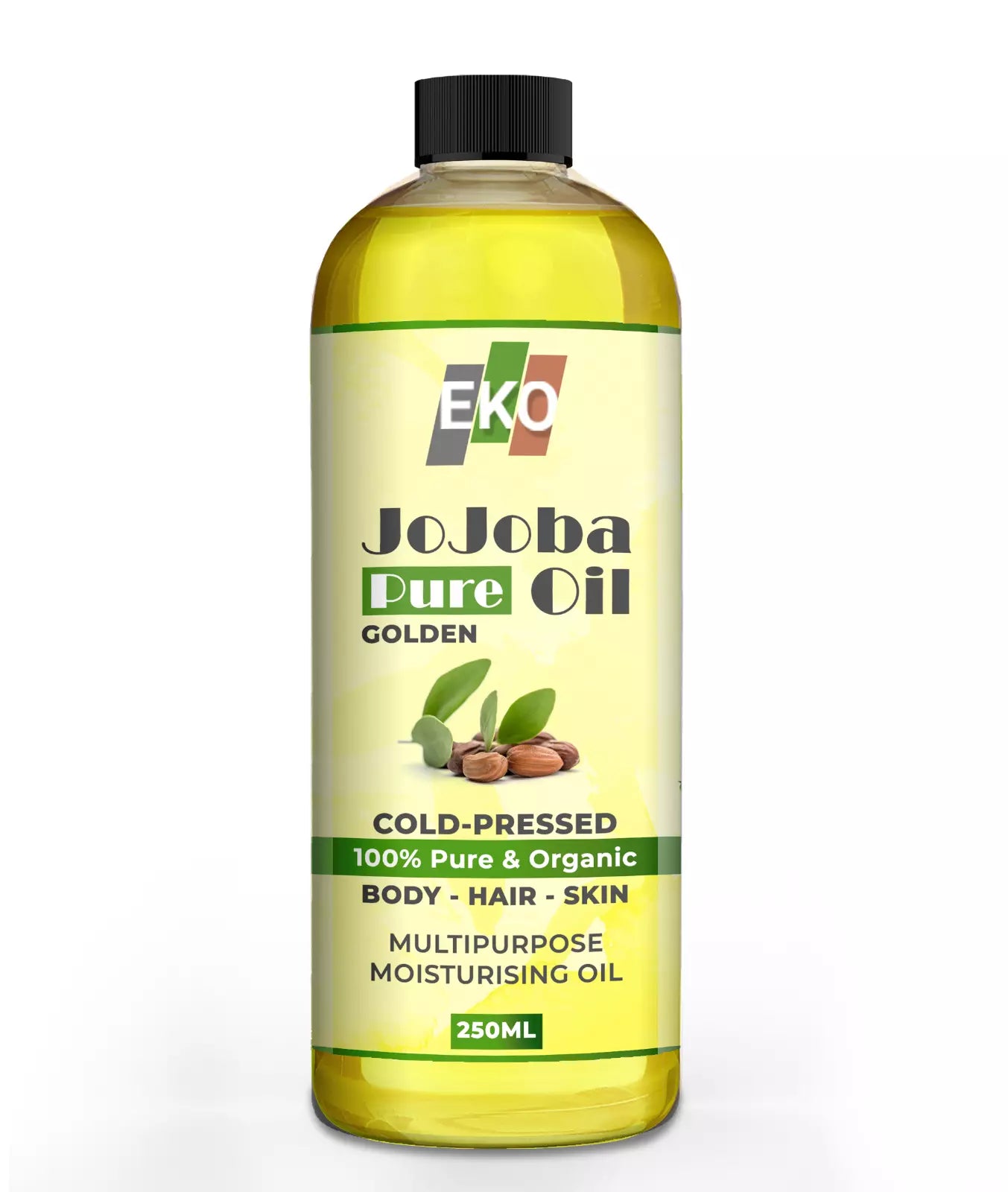 EKO 100% PURE JOJOBA OIL FOR BODY,HAIR AND SKIN 250ML FAST DELIVERY UK