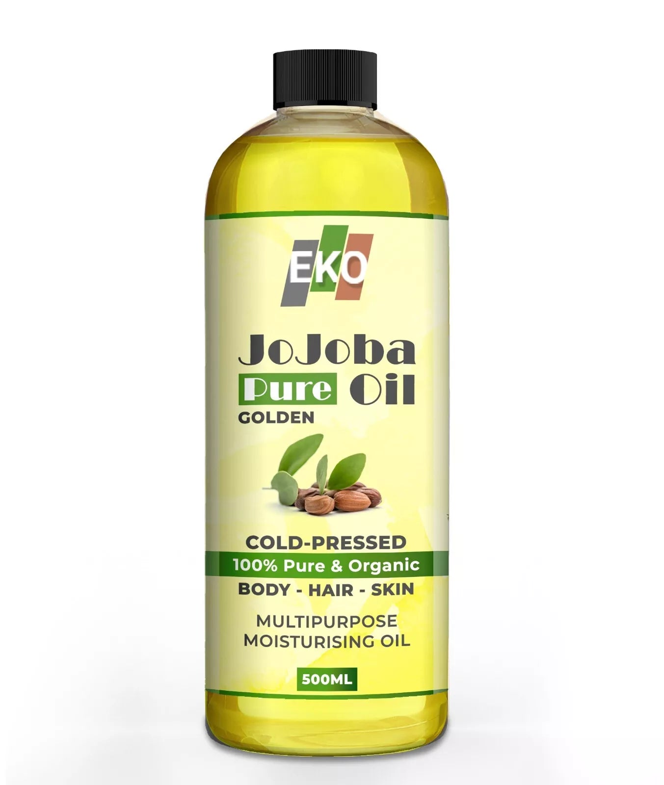 EKO 100% PURE JOJOBA OIL FOR BODY,HAIR AND SKIN 500ML FAST DELIVERY UK