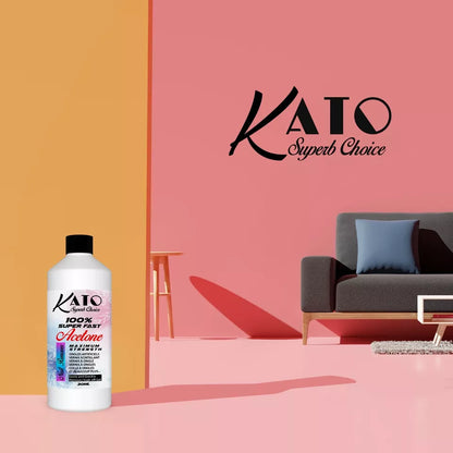 KATO ACETONE 100% SUPER FAST NAIL POLISH REMOVER AND STICKY RESIDUE 30ML UK