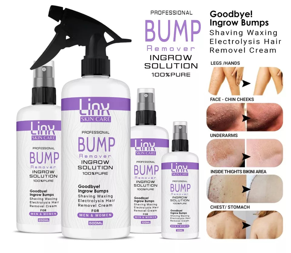 LINX MEN/WOMEN BUMP REMOVER FOR INGROWN HAIR ,POST SHAVE AND WAX TREATMENT UK