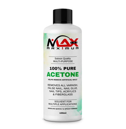 100% Pure Acetone Superior Quality Nail Polish Remover UV/LED GEL UK 100ML