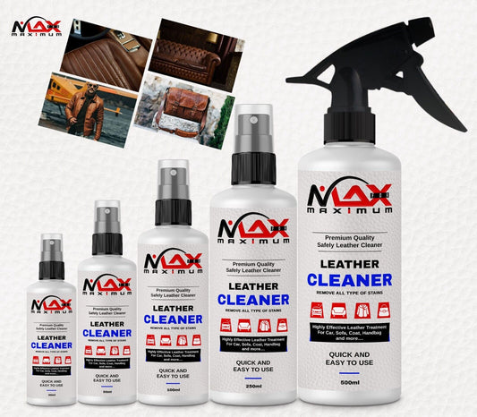 Maximum Leather Deep Cleanser For Car, Sofa, Coat, Handbag UK Fast Delivery