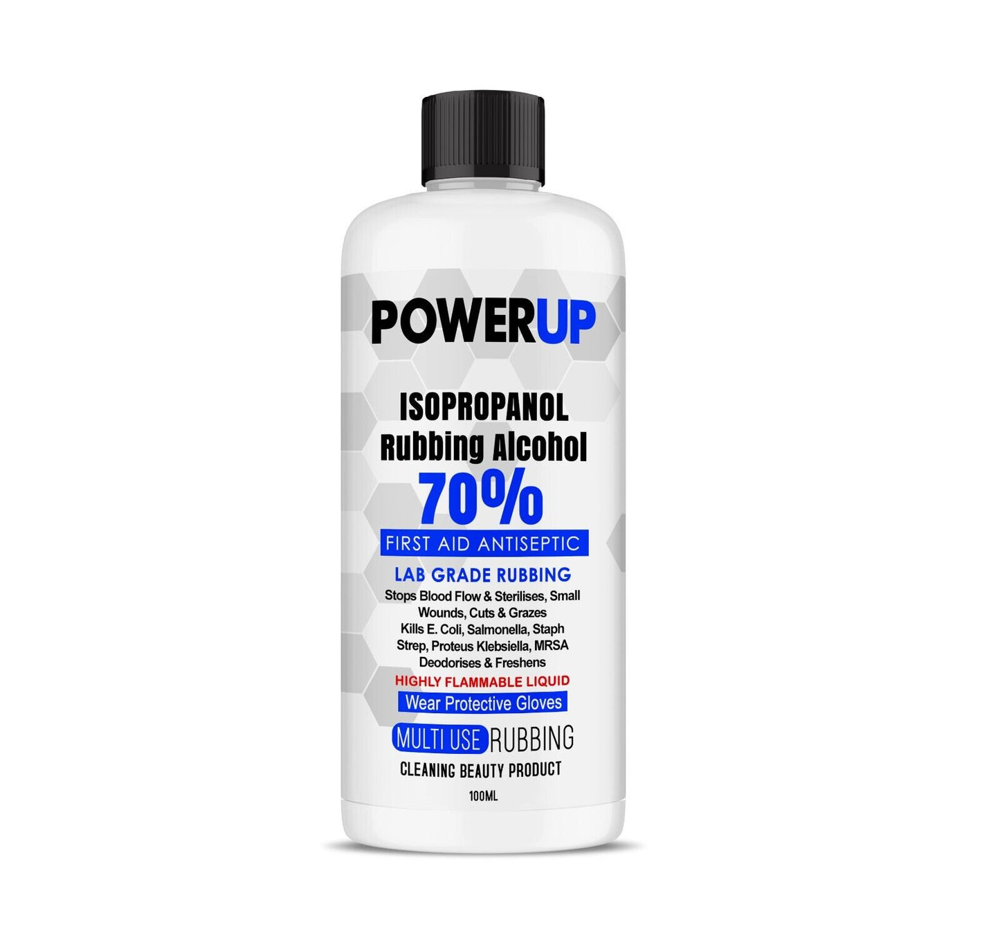 POWER UP ISOPROPYL ALCOHOL RUBBING IPA ISOPROPANOL 70% Fast Dispatch UK