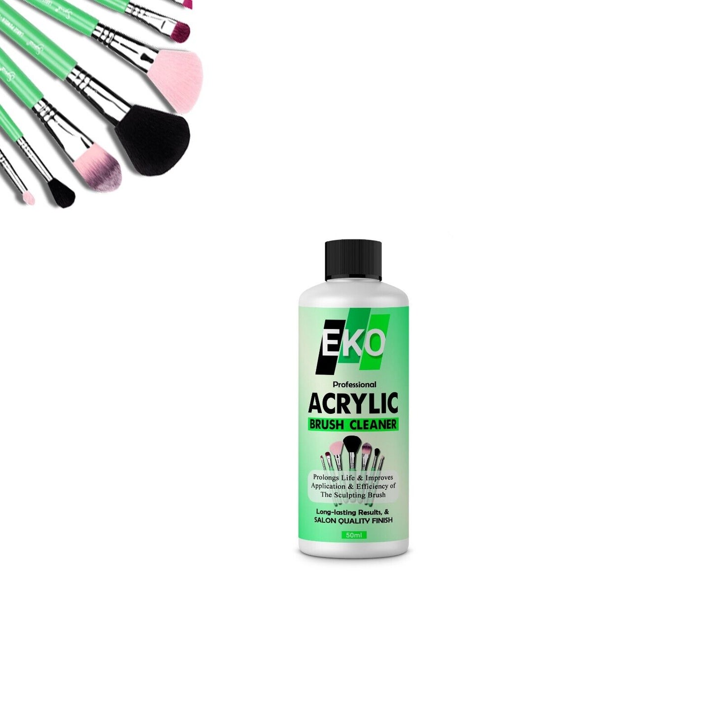 Professional Acrylic Makeup Brush Cleaner - Sterilizing Liquid UK - 50ml