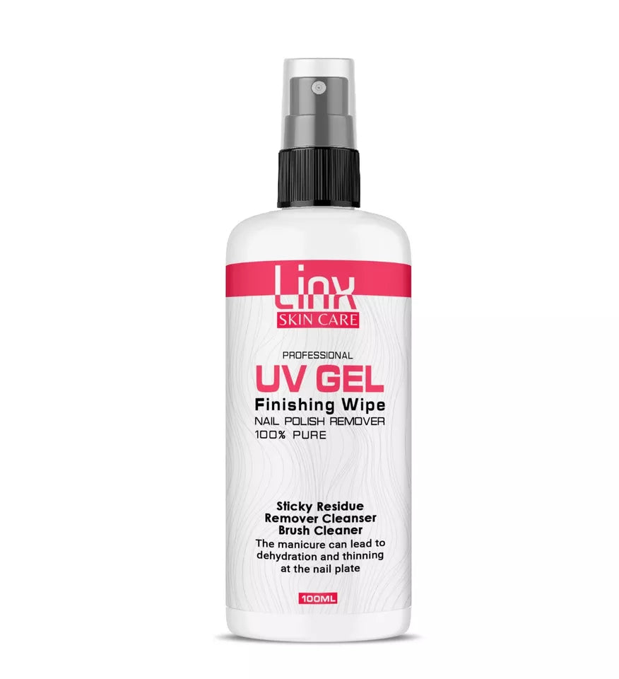 LINX UV NAIL GEL FINISHING WIPE ,STICKY RESIDUE REMOVER AND BRUSH CLEANER UK