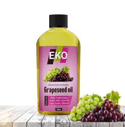 100% Pure Grape Seed Oil Cold Pressed Unrefined, Organic, Pure & Natural ✅