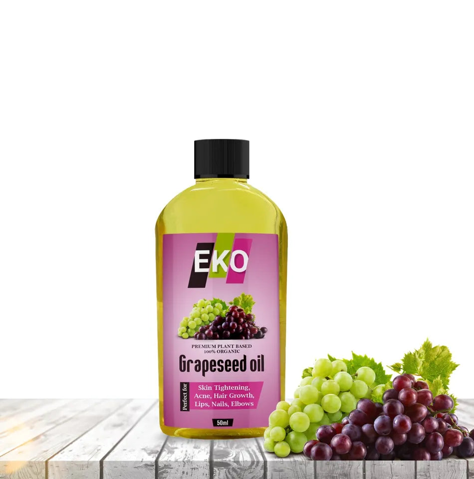 100% Pure Grape Seed Oil Cold Pressed Unrefined, Organic, Pure & Natural ✅