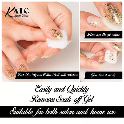 KATO ACETONE 100% PURE SUPER FAST NAIL POLISH REMOVER AND STICKY RESIDUE UK