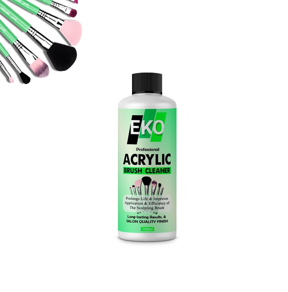 Professional Acrylic Makeup Brush Cleaner - Sterilizing Liquid UK Fast Delivery