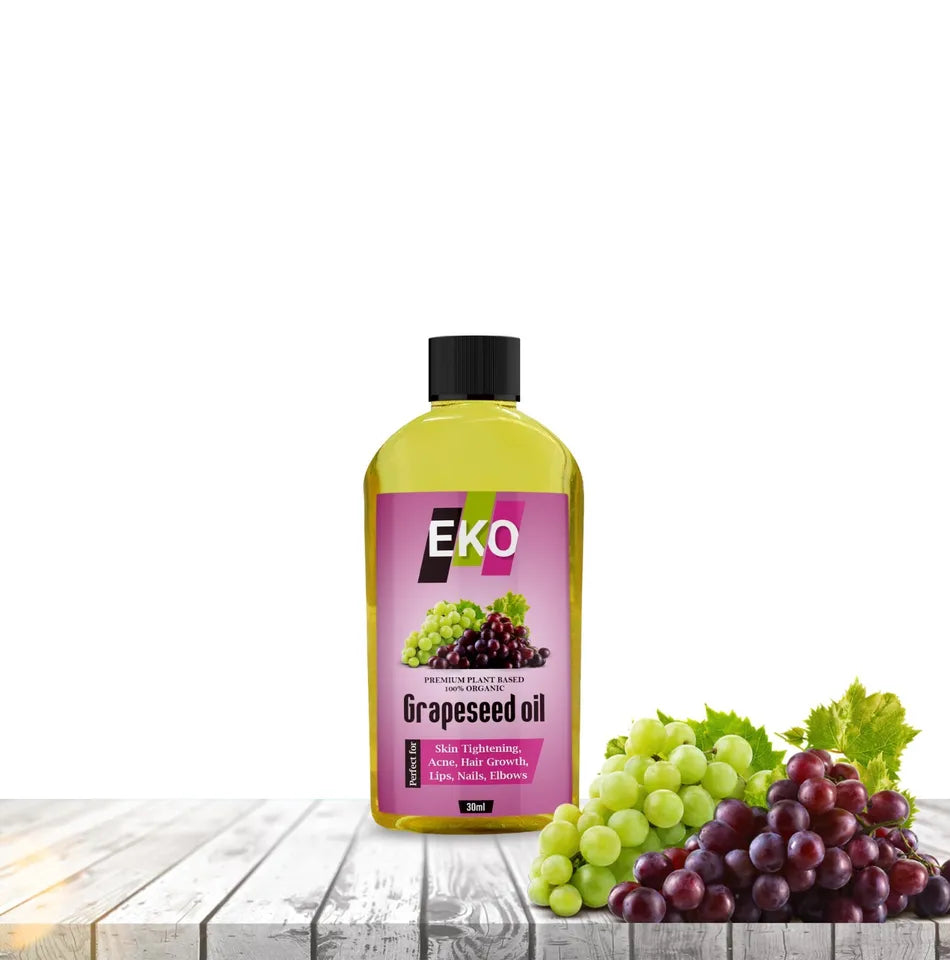 100% Pure Grape Seed Oil Cold Pressed Unrefined, Organic, Pure & Natural ✅