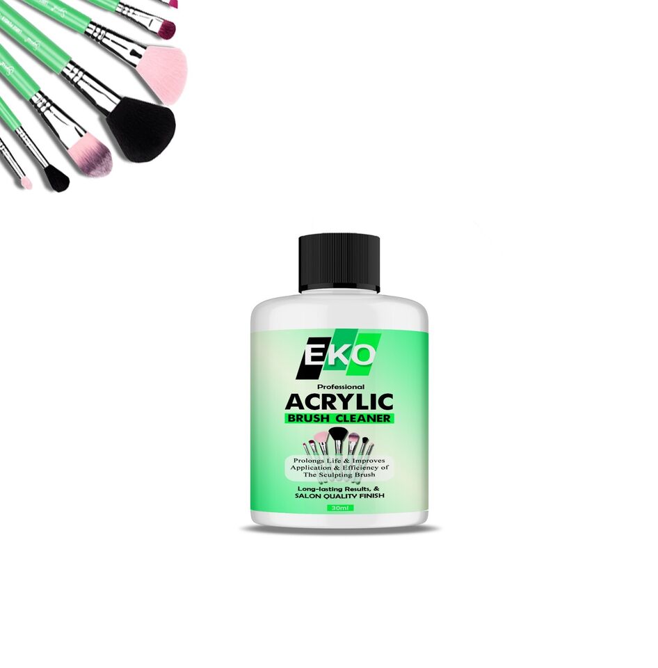 Professional Acrylic Makeup Brush Cleaner - Sterilizing Liquid UK Fast Delivery