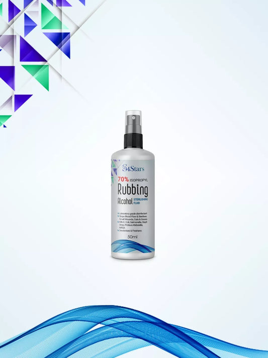 S4STAR 70% RUBBING ALCOHOL FOR LABORATORY AND SANITIZATION PURPOSES 50ML SPRAY