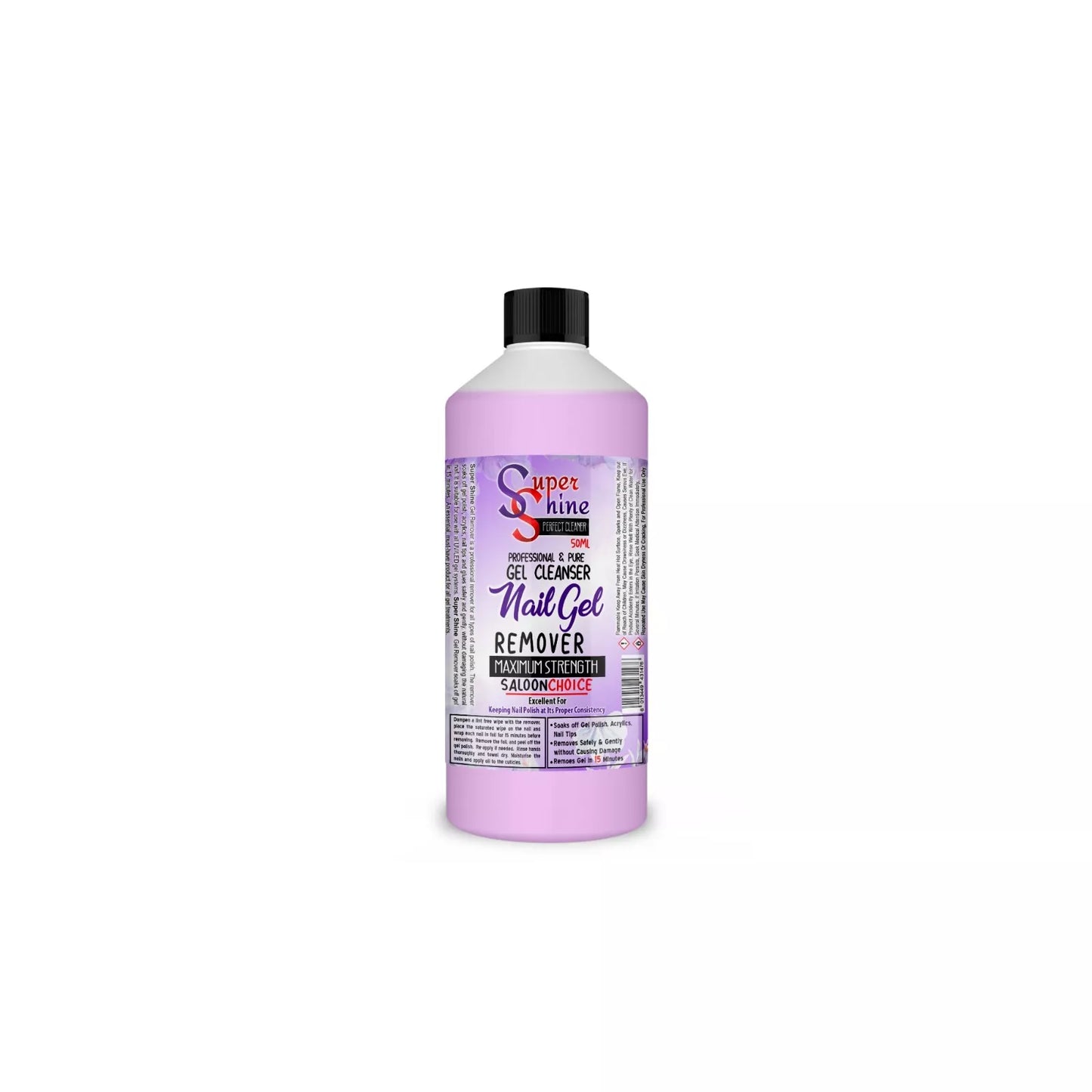 SUPER SHINE GEL REMOVER FOR NAIL POLISH AND STICKY RESIDUE FAST DELIVERY UK